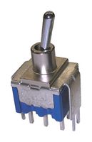 NIDEC COMPONENTS 8GA1016-Z 拨动开关, 开-开, SPDT, 不发光, 8GA Series, 通孔安装, 6 A