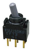 NIDEC COMPONENTS CFT2-1DC-AW 拨动开关, 开-开, SPDT, 不发光, CFT2 Series, 通孔安装