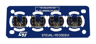 STMICROELECTRONICS STEVAL-MIC002V1 Evaluation Board, 4 x MP34DT06J Digital MEMS Microphones, For X-NUCLEO-CCA02M1