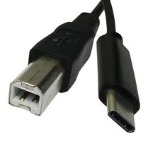 VIDEK 2568-1 USB Cable, Type B Plug to Type C Plug, 1 m, 3.28 ft, USB 2.0, 3.1