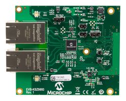 MICROCHIP EVB-KSZ9893 评估板, KSZ9893以太网控制器插入式卡, 用于Microchip控制器板