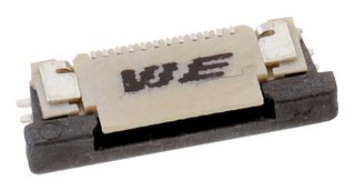 WURTH ELEKTRONIK 68712014022 FFC / FPC Board Connector, 0.5 mm, 20 Contacts, WR-FPC, Surface Mount, Top, 1 Row