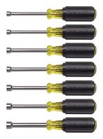 KLEIN TOOLS 65160 Nut Driver Set, Hollow Shaft, Metric, 3 " Shaft, 7 Piece