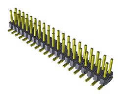 SAMTEC TSM-120-01-L-DV 引脚针座, 板至板, 2.54 mm, 2 排, 40 触点, 表面安装 , TSM Series