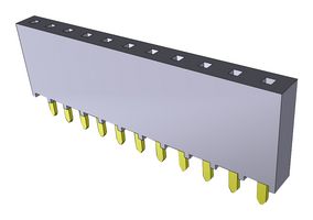SAMTEC SSW-111-01-G-S PCB插座, 板至板, 2.54 mm, 1 排, 11 触点, 通孔安装, SSW