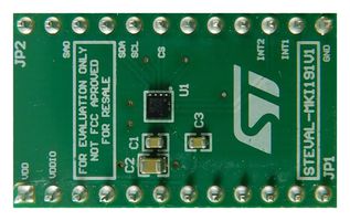 STMICROELECTRONICS STEVAL-MKI191V1 评估板, IIS2DPLC MEMS加速度计, 3轴, 超低功耗, DIL-24封装
