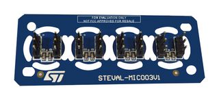 STMICROELECTRONICS STEVAL-MIC003V1 Add-On Board, IMP34DT05 Digital MEMS Microphone, Top Port, For X-NUCLEO-CCA02M1, 4 x Boards