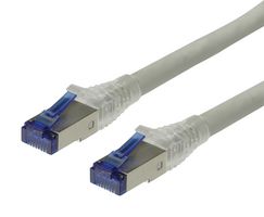 ROLINE 21.15.0871 以太网线缆, Cat6a, RJ45插头至RJ45插头, SFTP (屏蔽金属箔双绞线), 灰色, 30 m, 98 ft