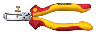 WIHA 26847 Cable Stripper, VDE, Electrician, 10mm² Capacity, Round Cable, 160 mm Overall Length
