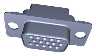 AMP - TE CONNECTIVITY 1757824-7... D-Sub 连接器, 高密度, 插座, AMPLIMITE 90, 15 触点, DE, 压接