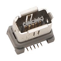 HIROSE / HRS IX80G-A-10P Modular Connector, Modular Jack, 1 x 1 (Port), 10P10C, Cat5e, Cat6a, Surface Mount