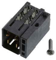 MOLEX 78347-1004 连接器, Impact 78347 Series, 4 触点, 5.2 mm, 针座, Press Fit Right Angle, 2 排