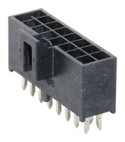 MOLEX 105310-1216 引脚针座, 电源, 2.5 mm, 2 排, 16 触点, 通孔直型, Nano-Fit 105310