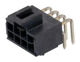 MOLEX 105314-1308 引脚针座, 电源, 2.5 mm, 2 排, 8 触点, 通孔直角, Nano-Fit 105314