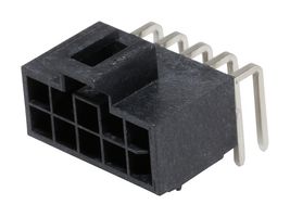 MOLEX 105314-1310 引脚针座, 电源, 2.5 mm, 2 排, 10 触点, 通孔直角, Nano-Fit 105314