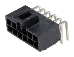 MOLEX 105314-1312 引脚针座, 电源, 2.5 mm, 2 排, 12 触点, 通孔直角, Nano-Fit 105314