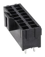 MOLEX 172298-1116 引脚针座, 线至板, 3.5 mm, 2 排, 16 触点, 通孔直型, Ultra-Fit 172298 Series