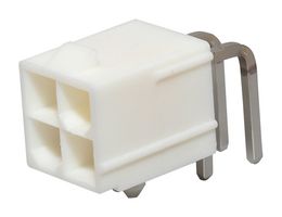 MOLEX 26-01-3128 Pin Header, Wire-to-Board, 4.2 mm, 2 Rows, 4 Contacts, Through Hole Right Angle