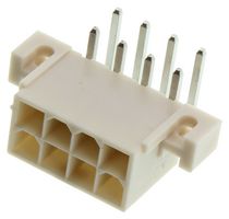 MOLEX 39-29-1087 Pin Header, Wire-to-Board, 4.2 mm, 2 Rows, 8 Contacts, Through Hole Right Angle