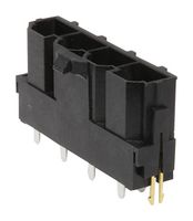 MOLEX 42819-4214 引脚针座, 电源, 线至板, 10 mm, 1 排, 4 触点, 通孔直型, Mini-Fit Sr. 42819