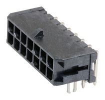 MOLEX 43045-1422 Pin Header, Wire-to-Board, 3 mm, 2 Rows, 14 Contacts, Through Hole Right Angle