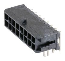MOLEX 43045-1623 引脚针座, 线至板, 3 mm, 2 排, 16 触点, 通孔直角, Micro-Fit 3.0 43045 Series