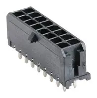 MOLEX 43045-1627 引脚针座, 线至板, 3 mm, 2 排, 16 触点, 通孔直型, Micro-Fit 3.0 43045 Series