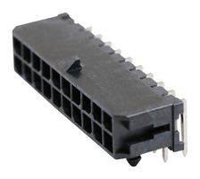 MOLEX 43045-2001 Pin Header, Wire-to-Board, 3 mm, 2 Rows, 20 Contacts, Through Hole Right Angle