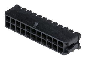MOLEX 43045-2201 引脚针座, 线至板, 3 mm, 2 排, 22 触点, 通孔直角, Micro-Fit 3.0 43045 Series