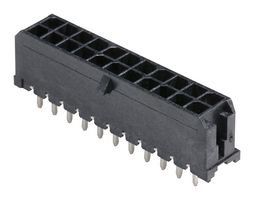 MOLEX 43045-2227 Pin Header, Wire-to-Board, 3 mm, 2 Rows, 22 Contacts, Through Hole Straight