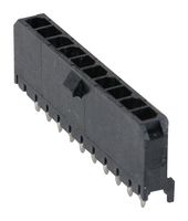 MOLEX 43650-1015 引脚针座, 线至板, 3 mm, 1 排, 10 触点, 通孔直型, Micro-Fit 3.0 43650 Series