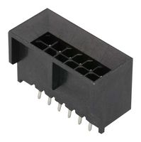 MOLEX 44432-1201 引脚针座, 板至板, 3 mm, 2 排, 12 触点, 通孔直型, Micro-Fit 3.0 BMI 44432