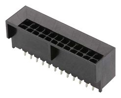 MOLEX 44432-2401 引脚针座, 板至板, 3 mm, 2 排, 24 触点, 通孔直型, Micro-Fit 3.0 BMI 44432