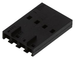 MOLEX 50-57-9304 Connector Housing, Black, SL 70066 Series, Receptacle, 4 Ways, 2.54 mm