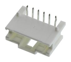 MOLEX 55935-0610 引脚针座, 线至板, 2 mm, 1 排, 6 触点, 通孔直角, MicroClasp 55935 Series