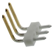 MOLEX 22-12-2031 Pin Header, Board-to-Board, Wire-to-Board, 2.54 mm, 1 Rows, 3 Contacts, Through Hole Right Angle