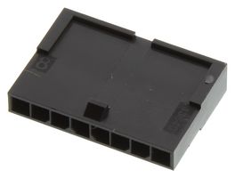 MOLEX 43640-0801 Connector Housing, Black, Micro-Fit 3.0 43640 Series, Plug, 8 Ways, 3 mm