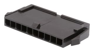 MOLEX 43640-1000 Connector Housing, Black, Micro-Fit 3.0 43640 Series, Plug, 10 Ways, 3 mm