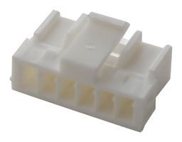 MOLEX 51216-0600 连接器外壳, 自然色, MicroTPA 51216 Series, 插座, 6 路, 2 mm, Molex 59370系列母压接端子
