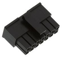 MOLEX 43025-1408 Connector Housing, Black, Micro-Fit 3.0 43025 Series, Receptacle, 14 Ways, 3 mm