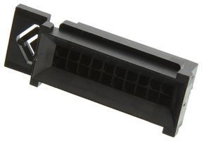MOLEX 44300-2000 Connector Housing, Black, Micro-Fit BMI 44300 Series, Plug, 20 Ways, 3 mm