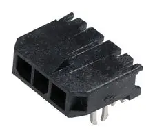 MOLEX 43650-0410 引脚针座, 线至板, 3 mm, 1 排, 4 触点, 表面安装直角, Micro-Fit 3.0 43650 Series
