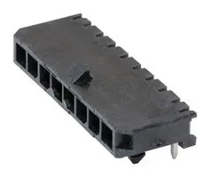 MOLEX 43650-0801 引脚针座, 线至板, 3 mm, 1 排, 8 触点, 通孔直角, Micro-Fit 3.0 43650 Series