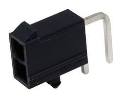 MOLEX 172448-0002 引脚针座, 电源, 2 排, 2 触点, 通孔直角, Mini-Fit Jr. 172448