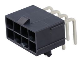 MOLEX 172448-0008 引脚针座, 电源, 4.2 mm, 2 排, 8 触点, 通孔直角, Mini-Fit Jr. 172448