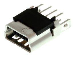MOLEX 502237-0517 USB Connector, Mini USB Type B, USB 2.0, Receptacle, 5 Ways, Through Hole Mount, Straight
