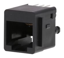 MOLEX 42410-6168 模块连接器, 模制插座, 1 x 1 (端口), 6P6C, Cat3, 通孔安装
