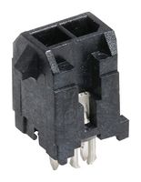 MOLEX 43045-0225 引脚针座, 电源, 2 排, 2 触点, 通孔直型, Micro-Fit 3.0 43045