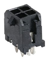 MOLEX 43045-0424 Pin Header, Wire-to-Board, 3 mm, 2 Rows, 4 Contacts, Through Hole Straight