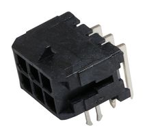 MOLEX 43045-0623 Pin Header, Wire-to-Board, 3 mm, 2 Rows, 6 Contacts, Through Hole Right Angle